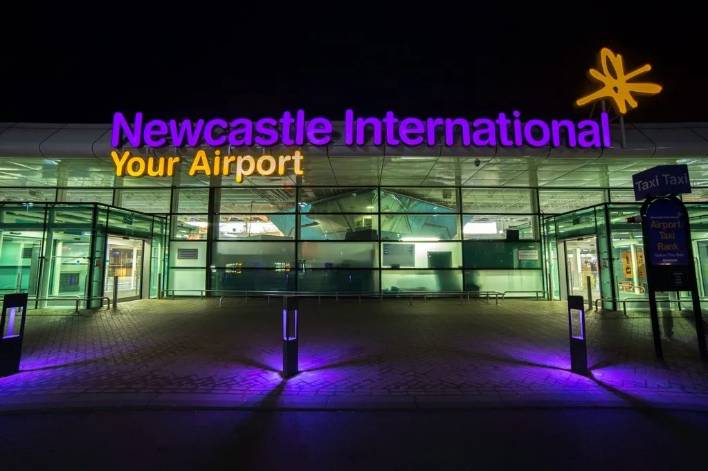 Newcastle international airport exterior ne13 8bz