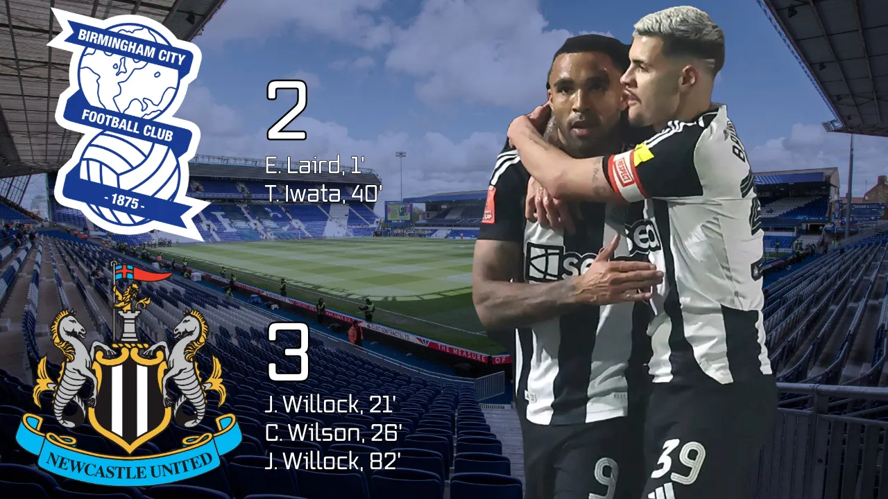 Newcastle United survive full-blooded old school FA Cup tie against Birmingham to book place in fifth round draw