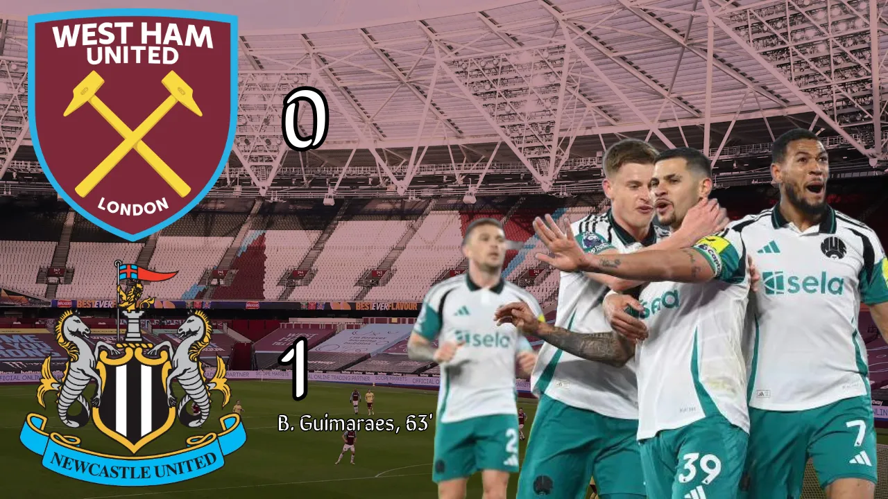 Newcastle United keep up Champions League chase with victory against West Ham United