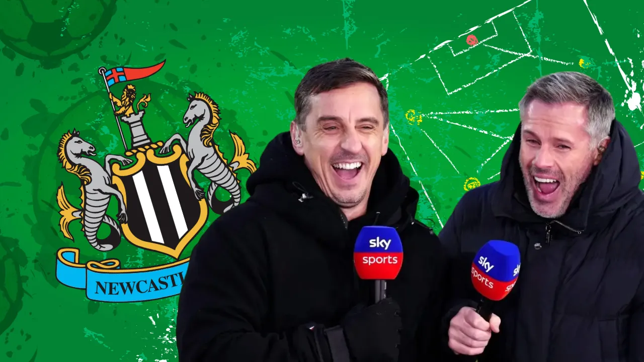 Jamie Carragher and Gary Neville disagree with their predictions on who will win on Sunday - Arsenal or Newcastle United