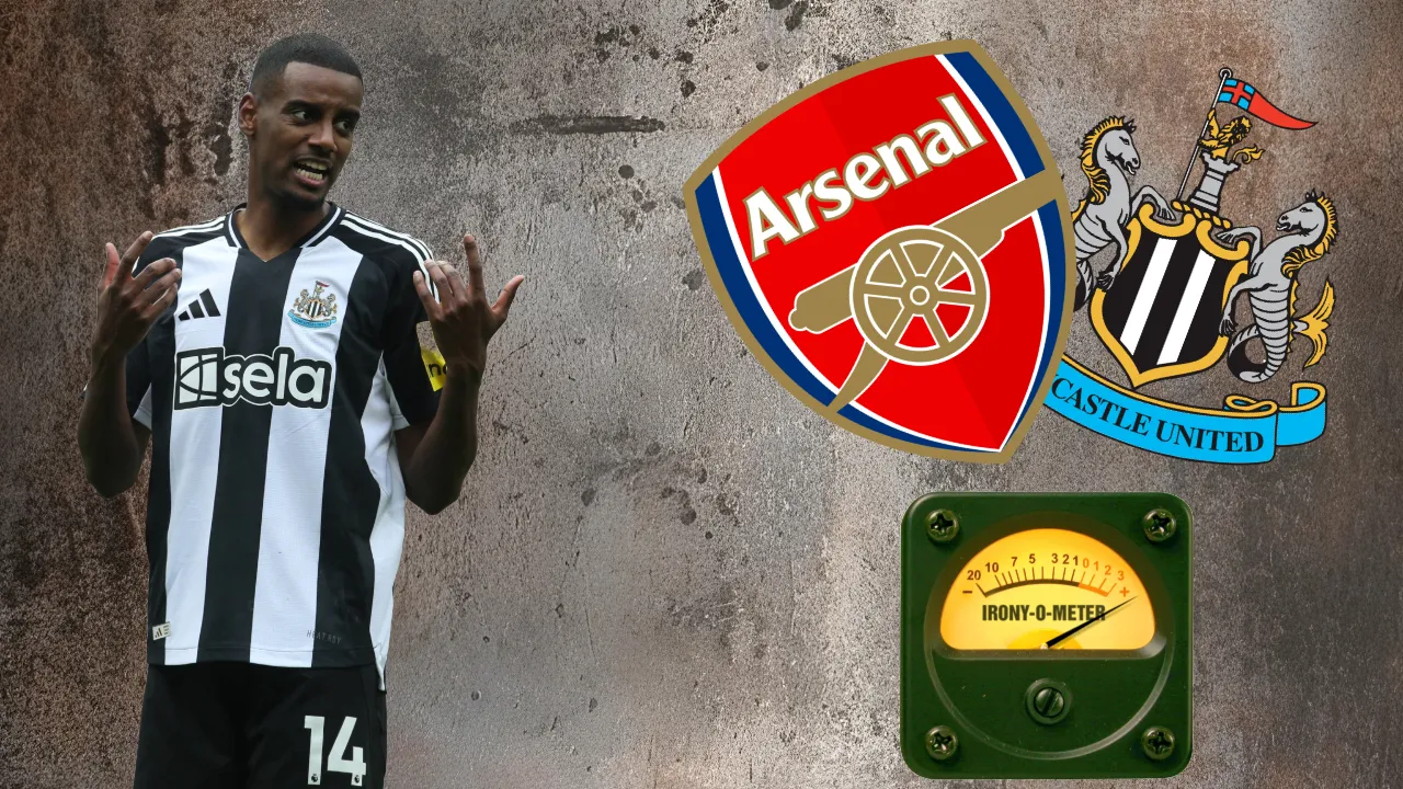 Alexander Isak could shatter the irony-o-meter at the Emirates this weekend if he scores to hand Newcastle United a win