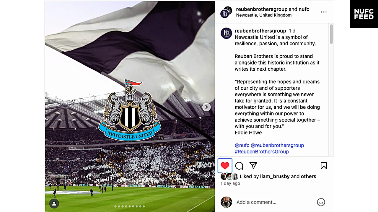Newcastle United fans clamouring for update on St James' Park plans reach for clues in Rueben Brothers Instagram post