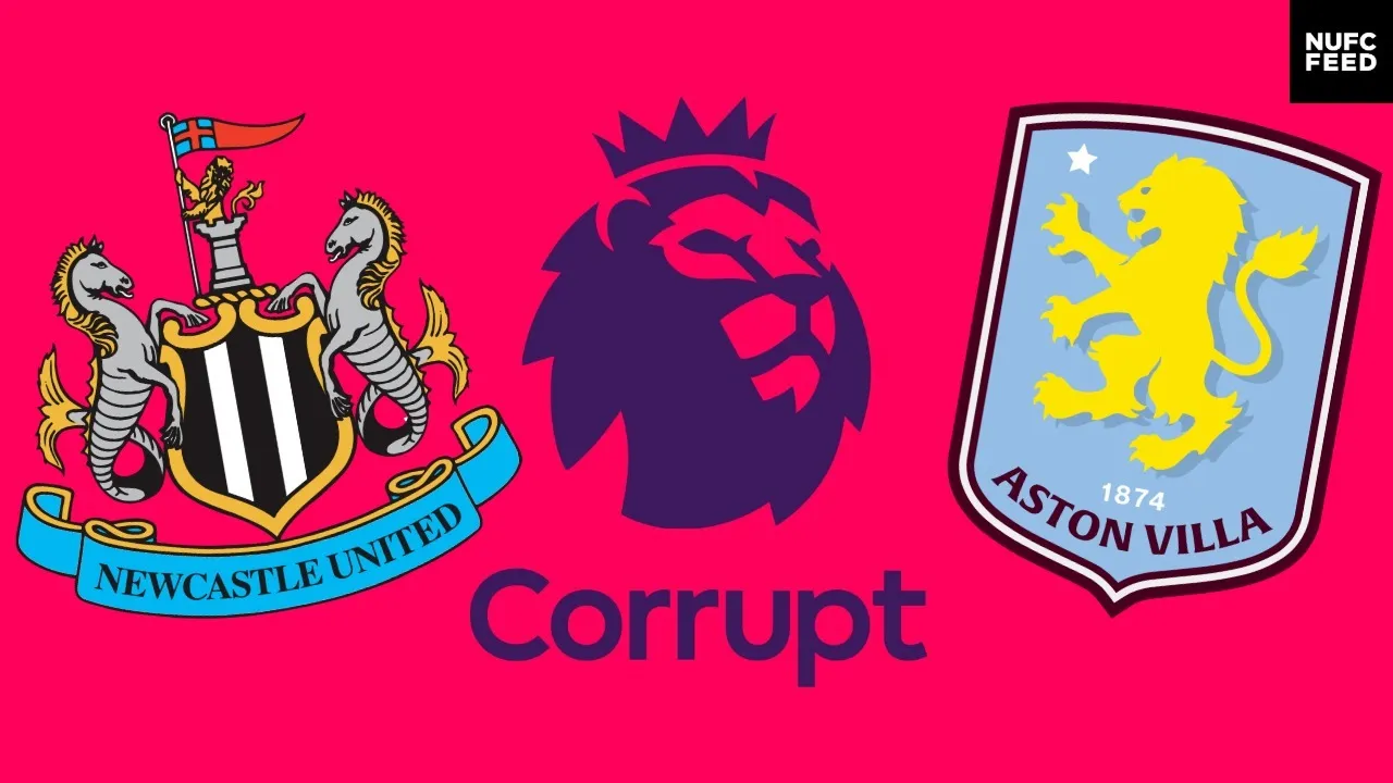 Premier League corruption united two fanbases who had previously had growing animosity as Newcastle United took on Aston Villa