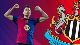 'I wore it a lot': Robert Lewandowski admits he used to have a Newcastle United shirt ahead of St James' Park visit on Thursday