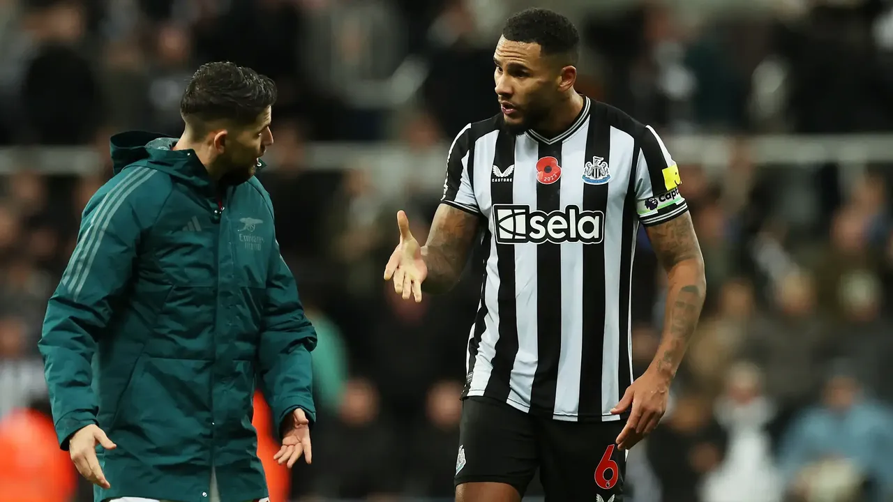 ‘It’s not on’: Newcastle skipper was ‘fuming’ after what Jorginho did at full time on Saturday