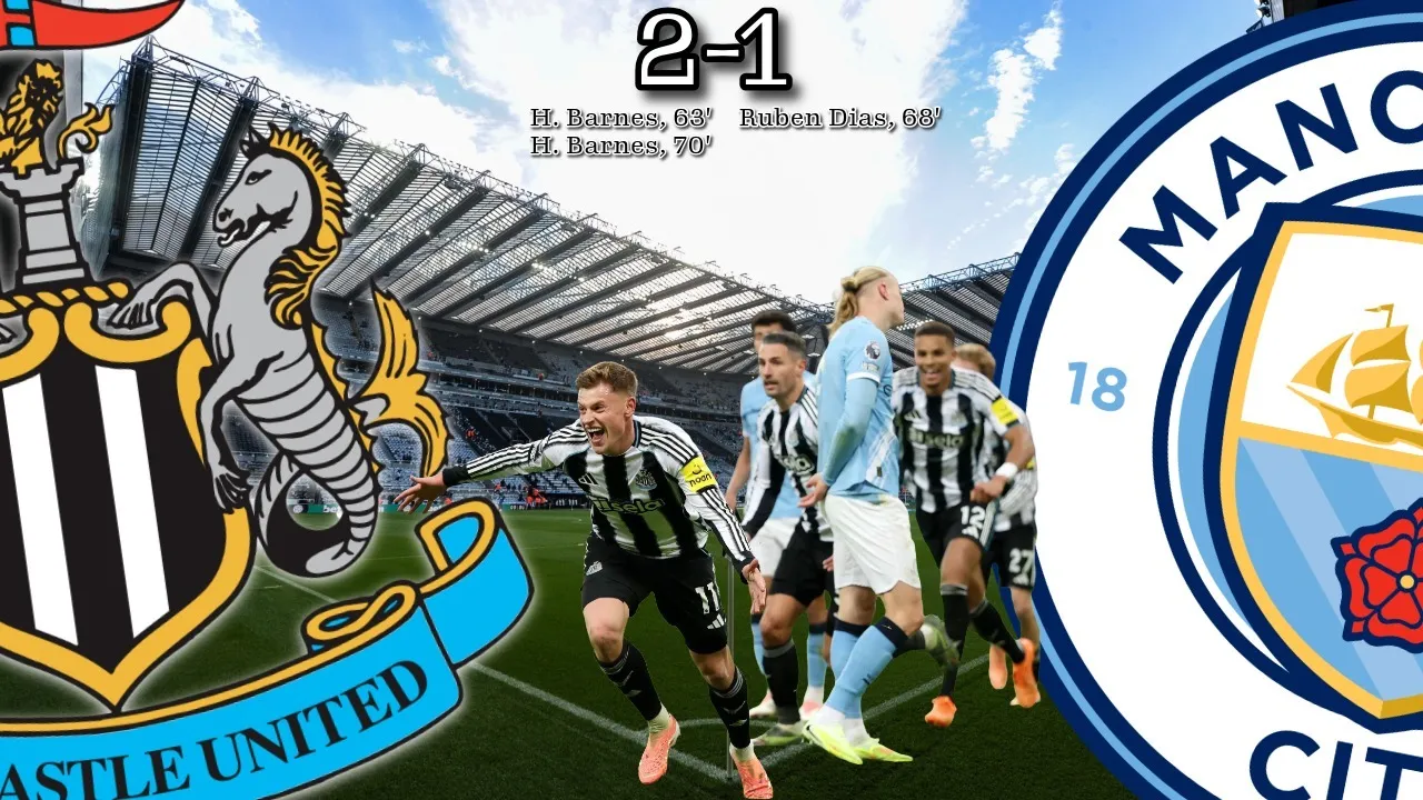 Harvey Barnes inspires Newcastle United to huge win over Manchester City at St James' Park