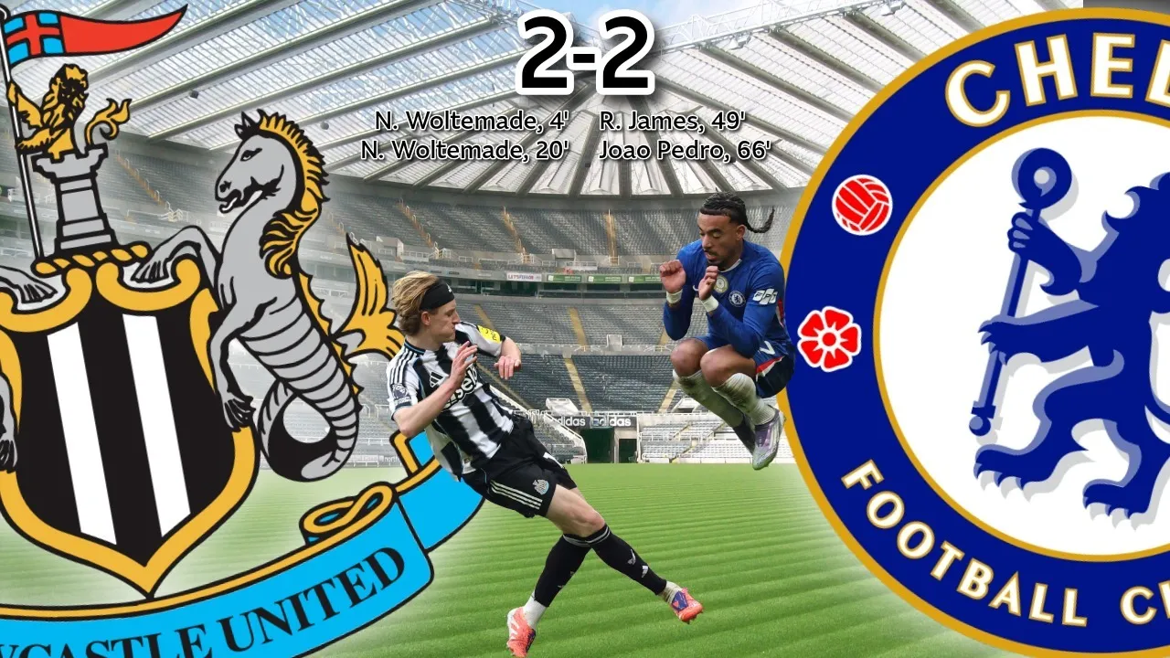 Newcastle United share spoils with Chelsea in entertaining battle marred by some of the worst refereeing of the season