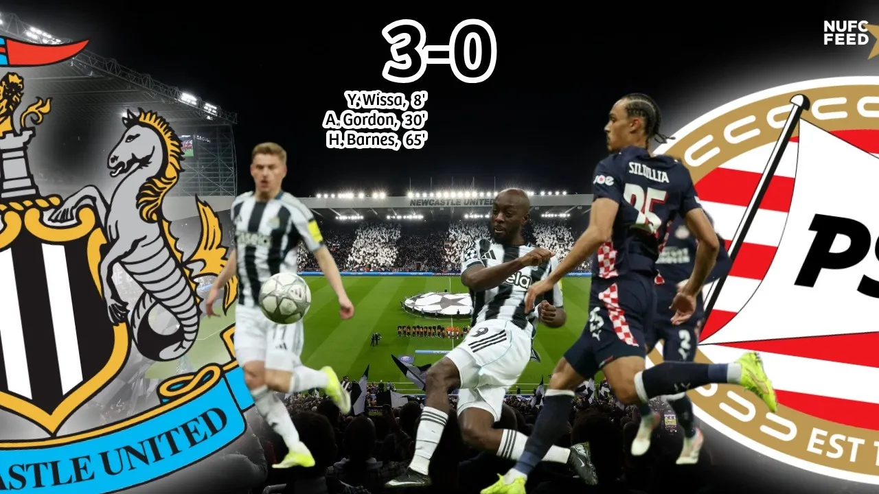 That's more like it - Newcastle United stroll to victory in Champions League over PSV