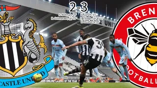 One win in eight games for Newcastle United now as Brentford bag first win at St James' Park in over 90 years