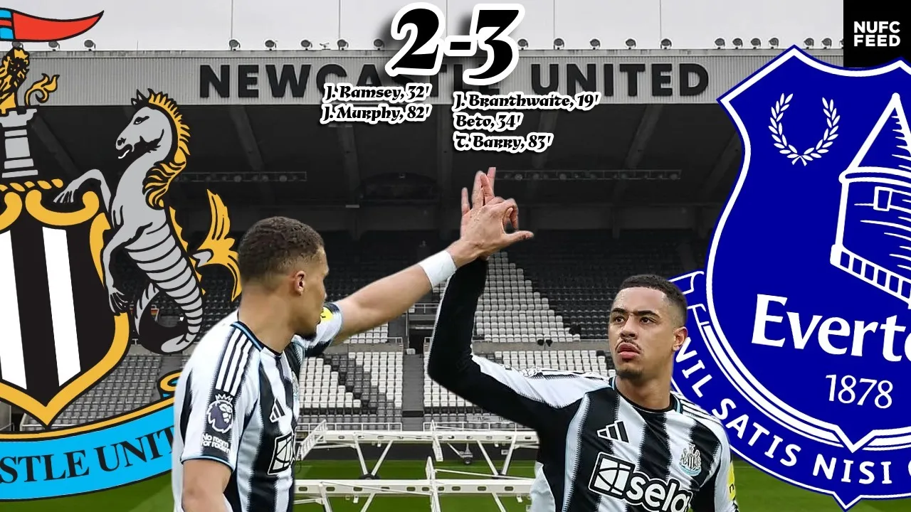 Clueless Newcastle United fall to deserved defeat at hands of poor Everton side in bizarre game at St James' Park