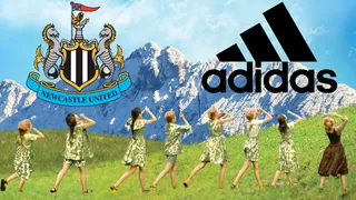 Newcastle boys pictured wearing your Nan's curtains in latest image from Adidas HQ