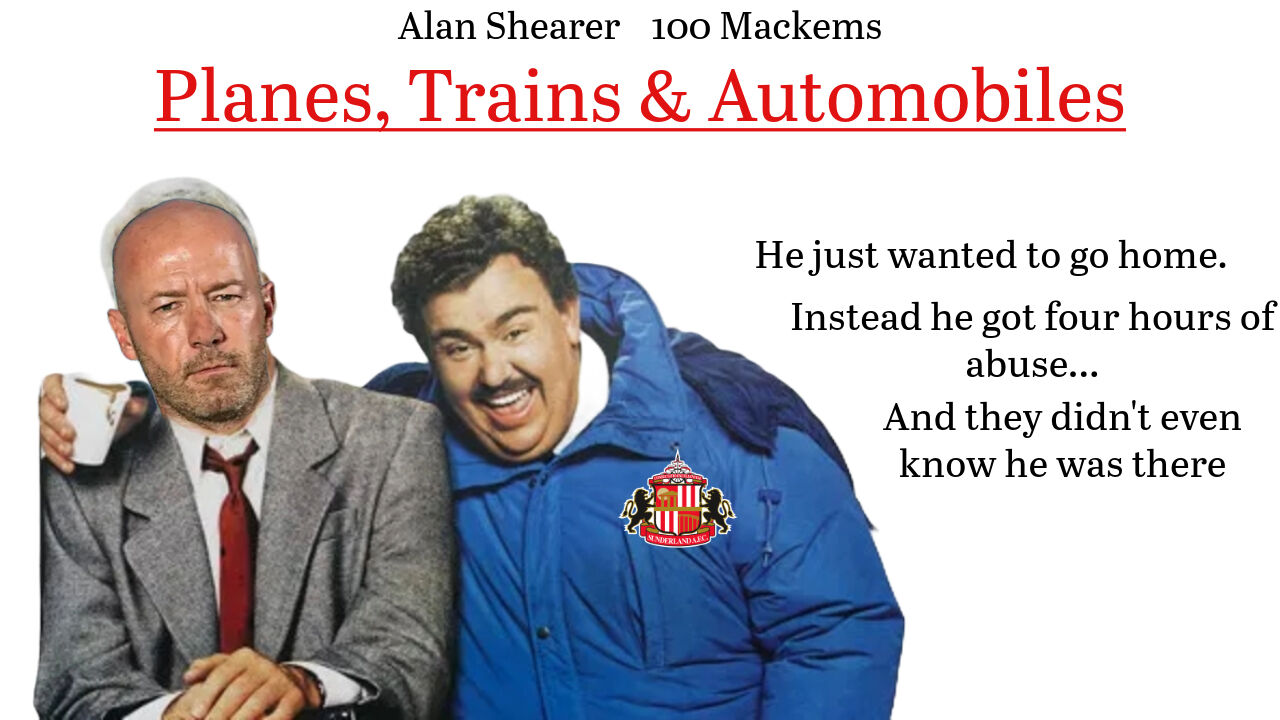 Watch: Alan Shearer recalls his weekend spending four hours on a train full of Mackems