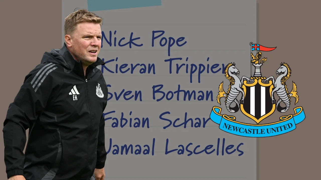 Unwanted Newcastle man included as Eddie Howe names his 25-man squad for first half of the season