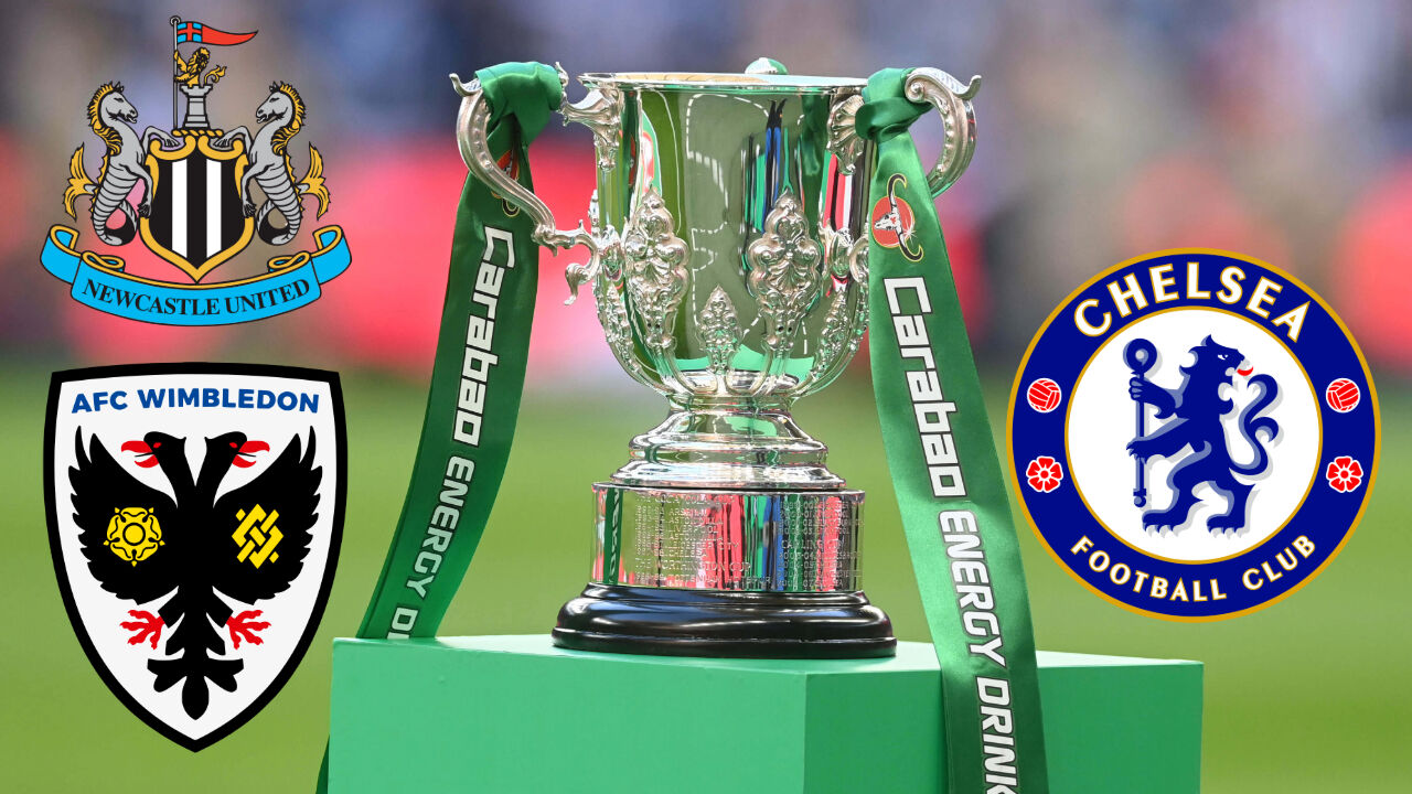 A home draw awaits Newcastle United or AFC Wimbledon in the next round of the Carabao Cup