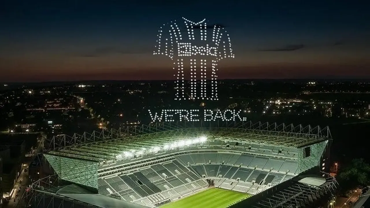 Stunning St. James' Park drone displays to take place at 8PM and 9.45PM tonight