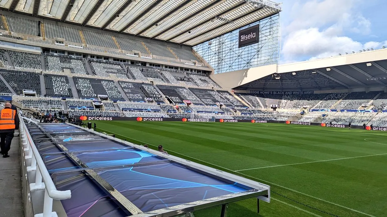 Revealed: first look at a Champions League-ready St. James' Park and Wor Flags' huge display